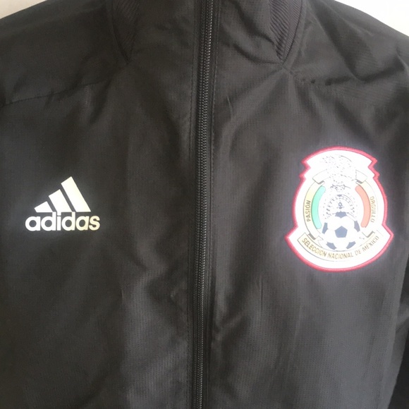 NWT Adidas Men's Mexico Presentation Jacket Black - Picture 3 of 9